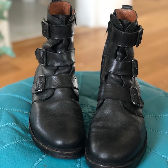 Frye dark grey/black booties - Picture 6 of 8